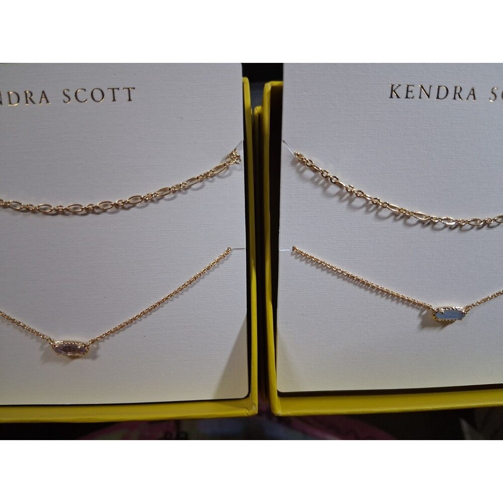 The Kendra Scott EMMA Gift Sets 2 Box Lot Birthstones Family Loved Ones NOS